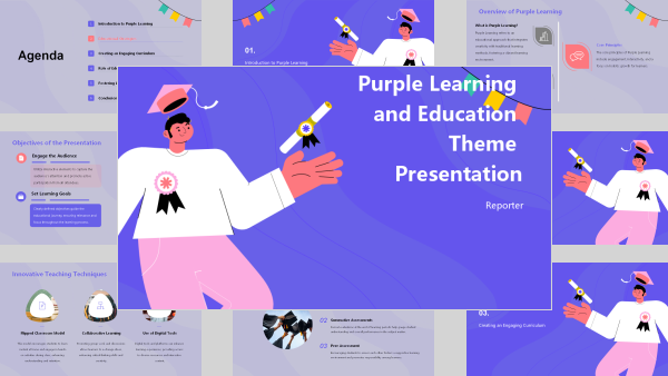 Purple Learning and Education Theme Presentation