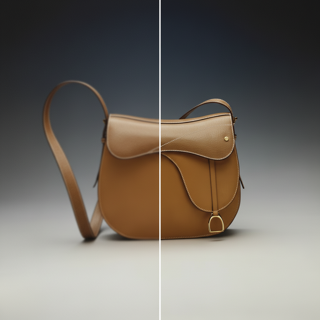 AI background removal example showing clean transparent background on product photo