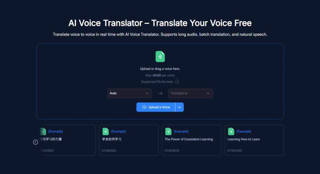 NoteGPT AI Voice Translator - Best Overall Voice Translator Online