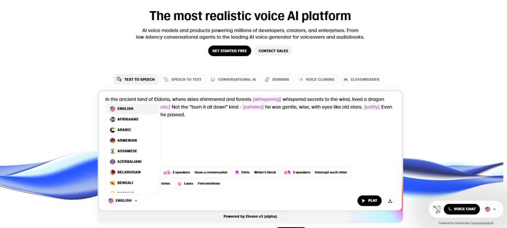 Elevenlabs-Voice to Text Model