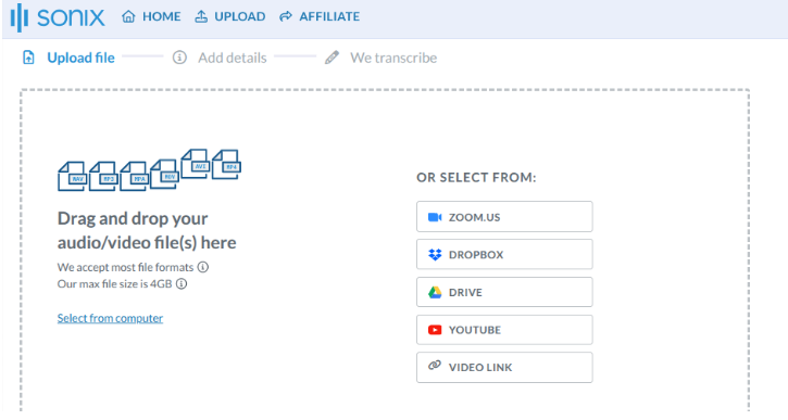 Sonix.ai Audio Translator - Best for Organization and Management