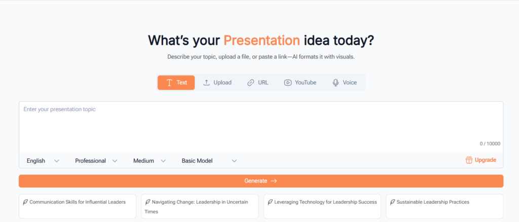 PPT Maker – Best Free AI Presentation Tool