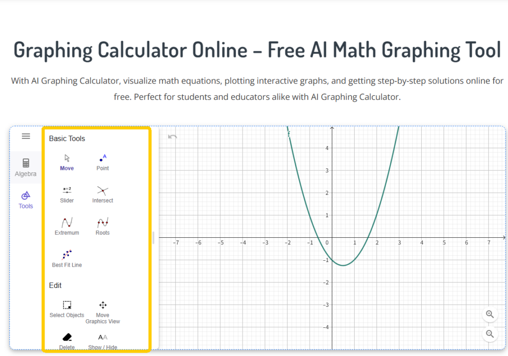 Key Features of NoteGPT Graphing Calculator