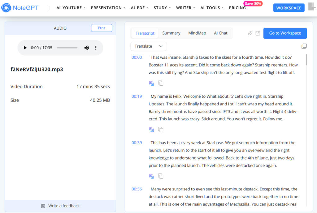 NoteGPT – AI-Powered Audio Transcription Redefined