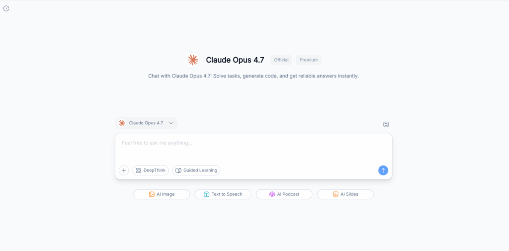 The Efficient Way: Direct Access via NoteGPT’s Claude 4.7 Portal