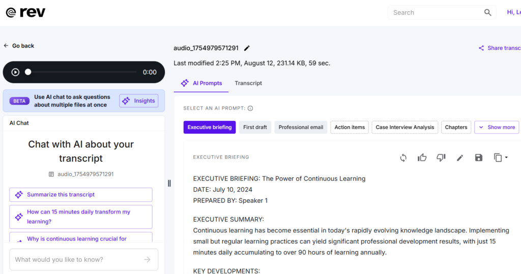 Rev – Professional Voice to Text Online Services​