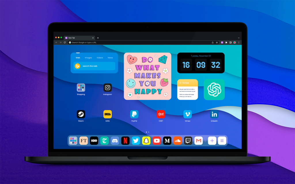 Tabrr Dashboard - New Tab with ChatGPT - NoteGPT