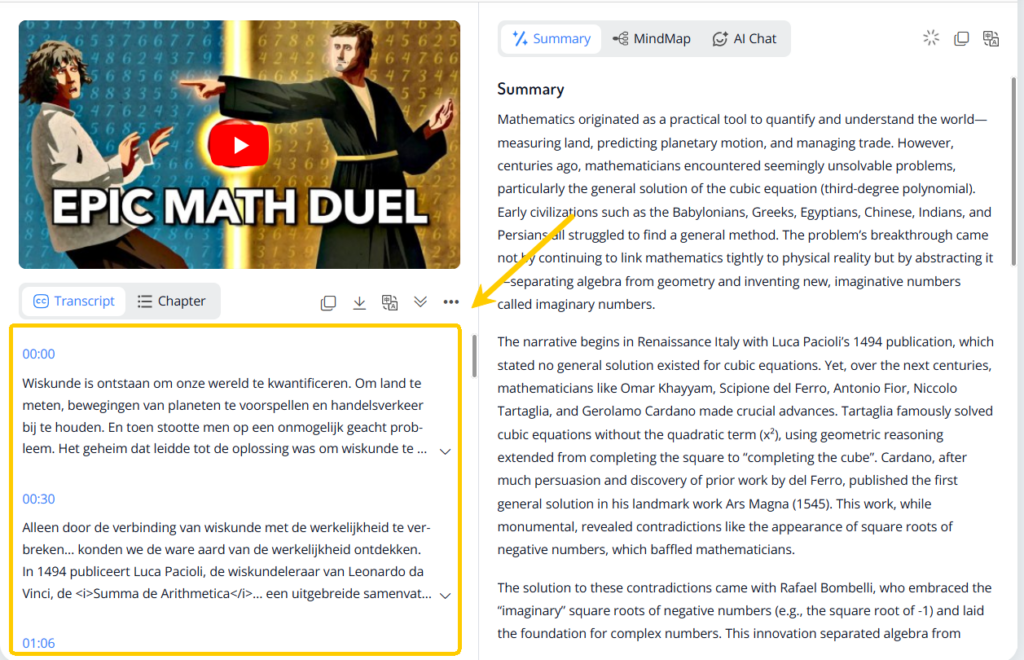 Step 3: Get the Full Transcript Instantly