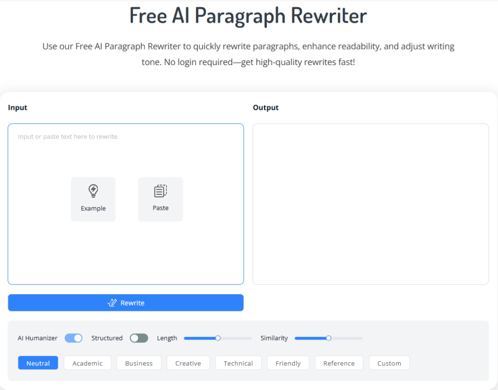 Meet Paragraph Rewriter:Enhance Your Writing with AI