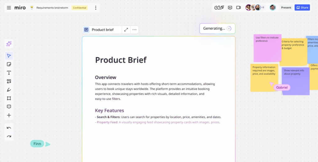 Miro visualizes the evolving product development flow