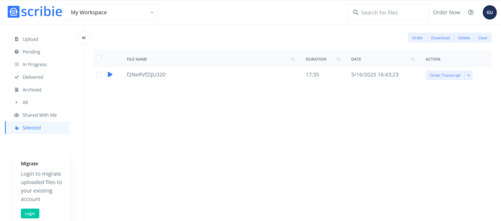 Scribie – Secure & Confidential Transcription