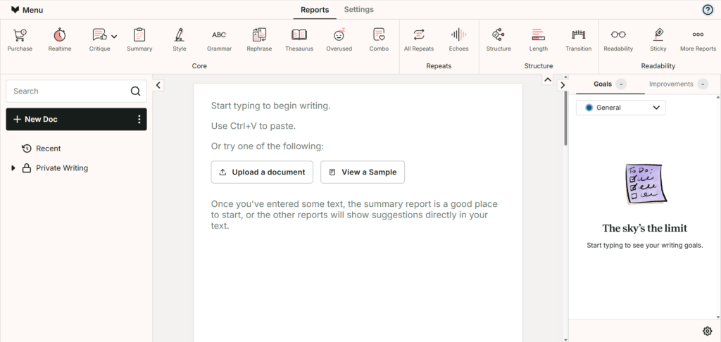 ProWritingAid – Best for Long-Form Editing
