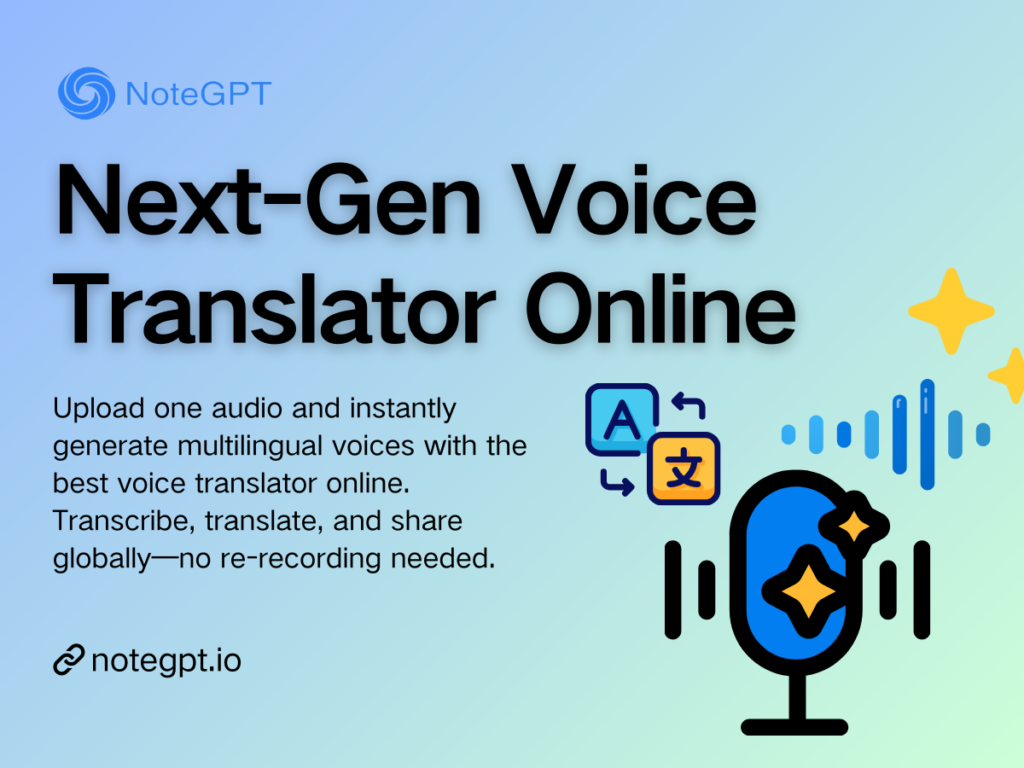 Next-Gen Voice Translator Online: Generate Multilingual Audio