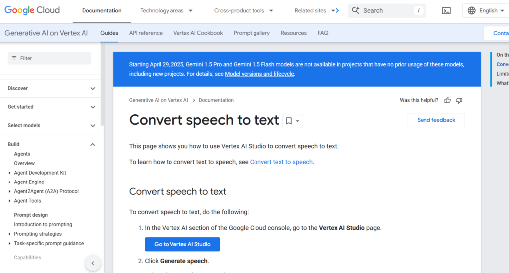 Google Speech-to-Text – Powering Voice to Text Online​