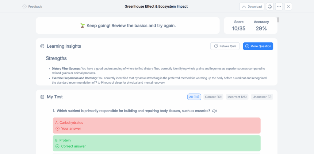 Auto-create answer keys for instant grading