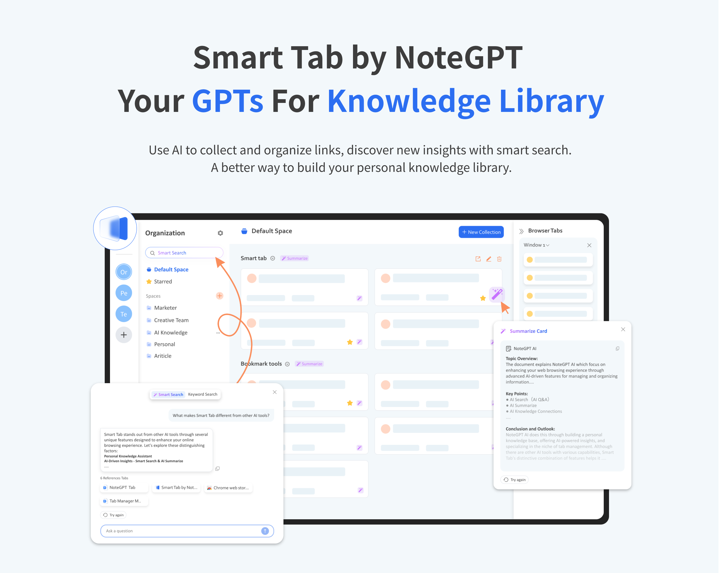 GPTs,NoteGPT,Smart Tab, AI copilot