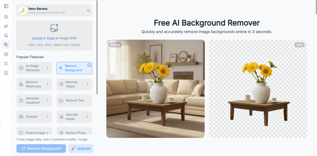 AI Background Remover by NoteGPT