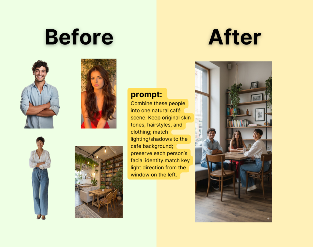 Combine Multiple People into a Natural Social Scene