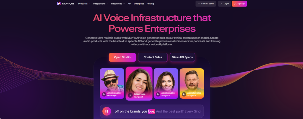 Murf.ai – Great for Marketing and Explainer Videos