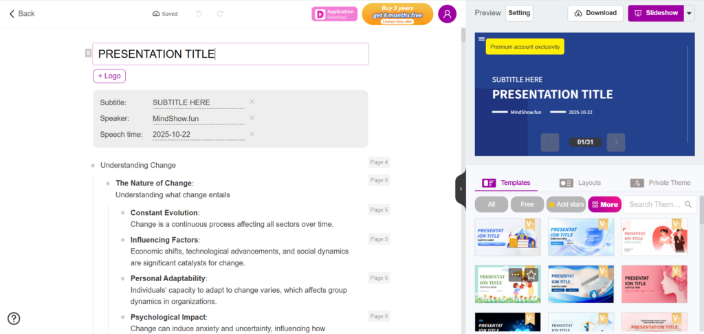Mindshow – Best for Creative & Visual Presentations