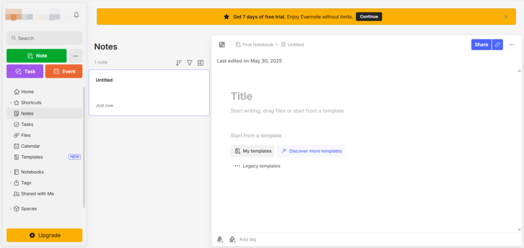 Evernote – Classic Tool for Structured Podcast Research