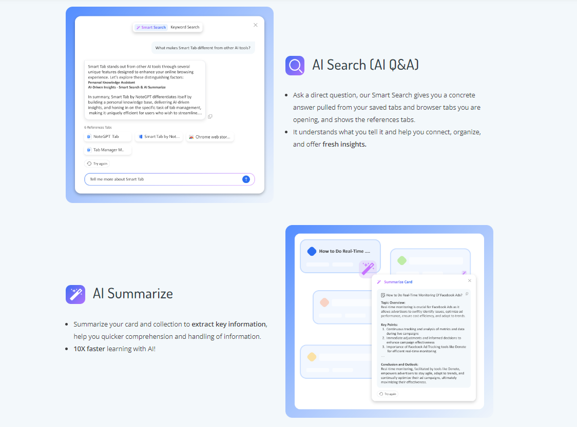 NoteGPT Tab，Smart Tab，Tabs Outliner