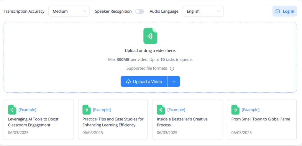 NoteGPT – Batch Transcribe Videos