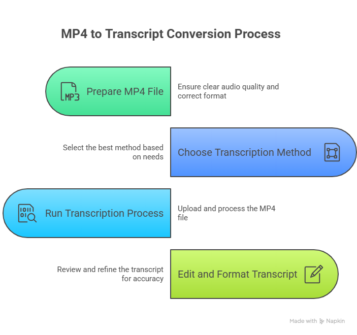 Step-by-Step Guide: MP4 to Transcript Conversion