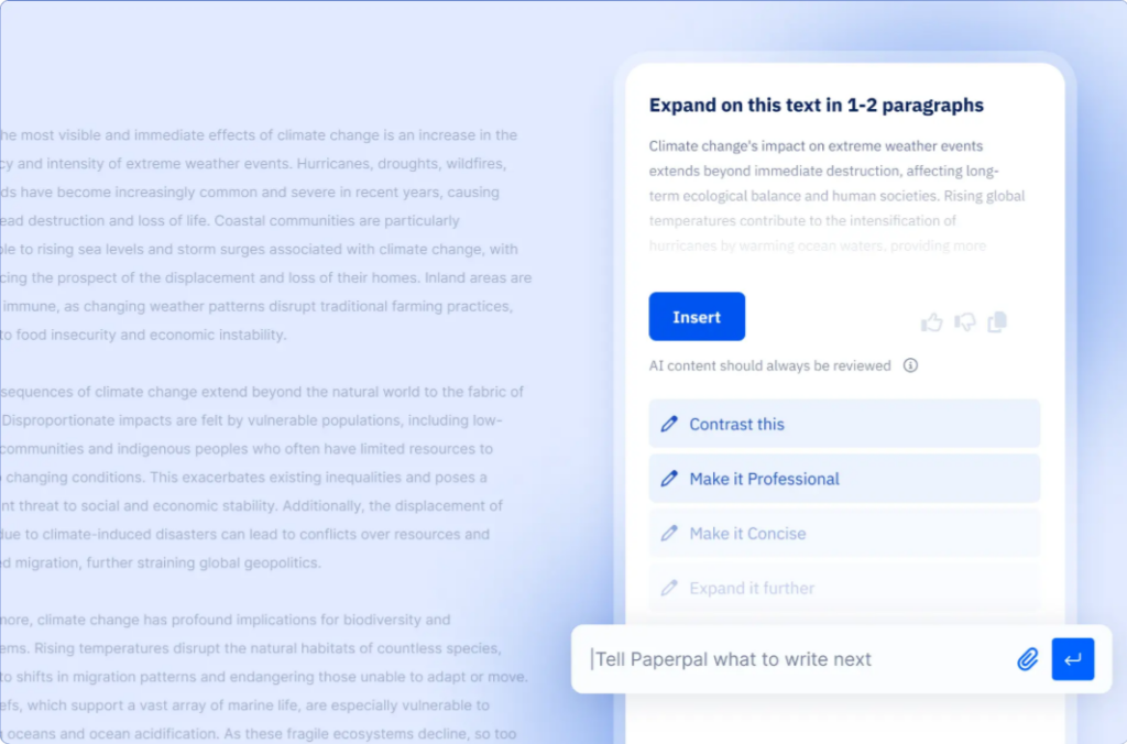 PaperPal – Academic Style Polishing