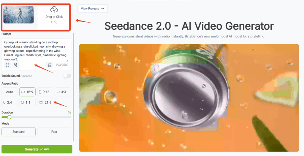 VisualGPT does the same for Seedance 2.0. It takes that raw