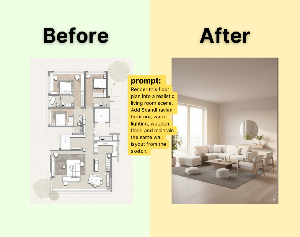 Scene Rendering for Home Renovation