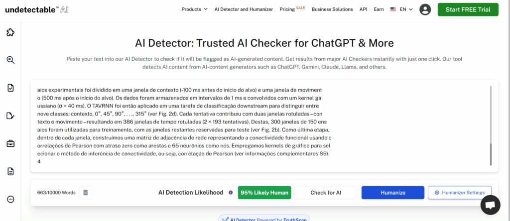 Undetectable AI Detector