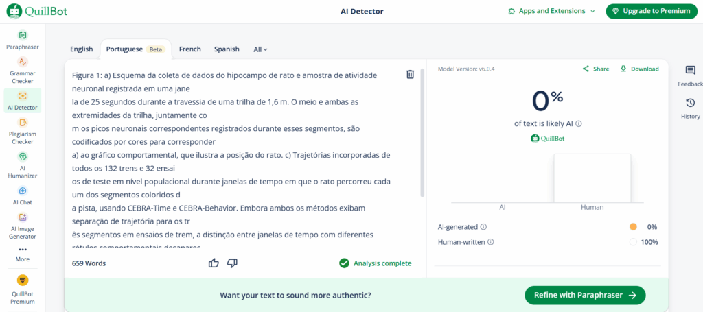 QuillBot AI Detector