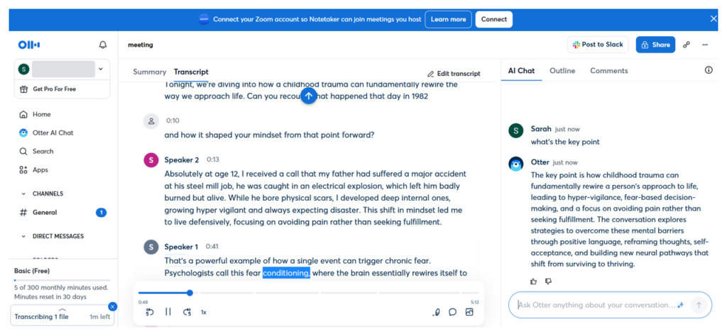 Otter.ai – Real-Time Speech to Text with Collaboration Features