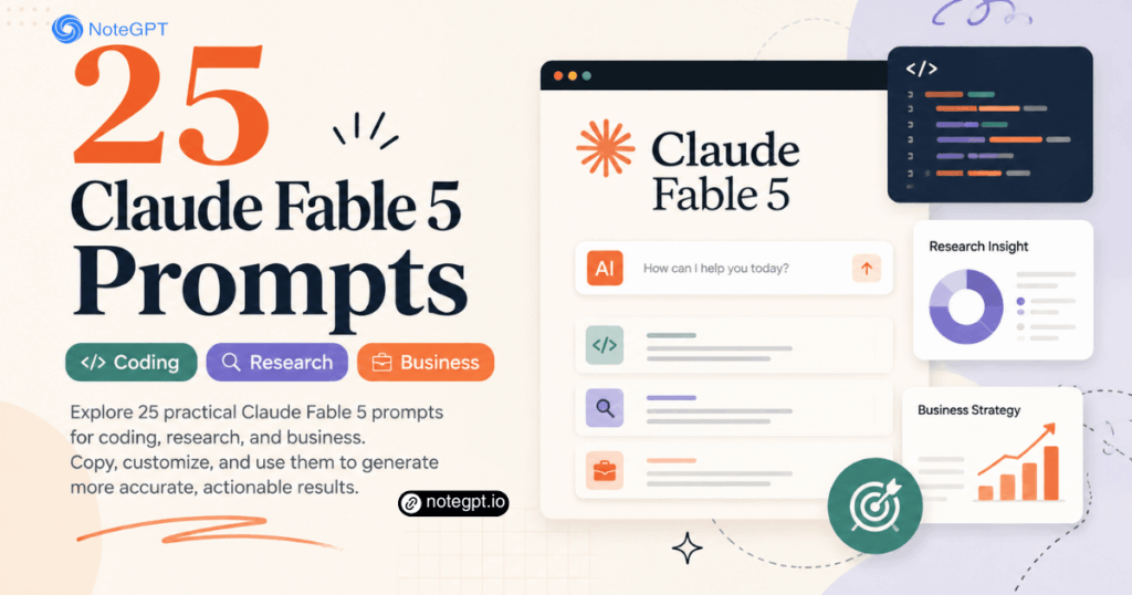 25 Claude Fable 5 Prompts for Coding, Research & Business
