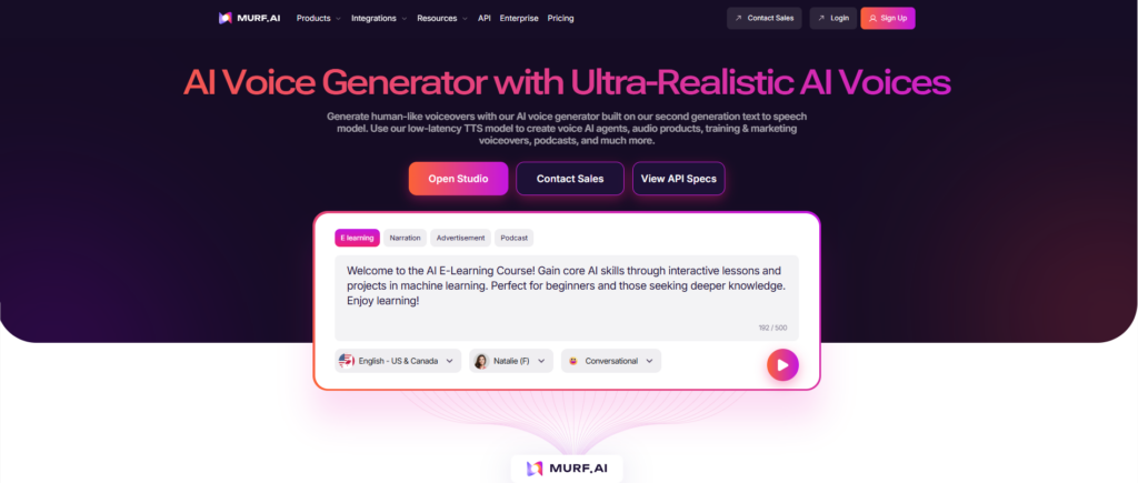 Murf AI – Studio-Grade Voices for Professional Creators
