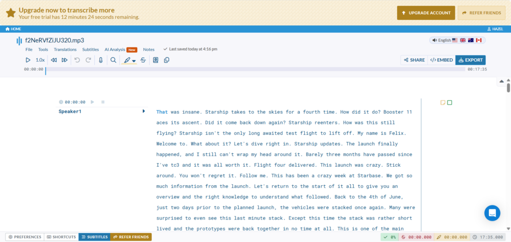 Sonix – Best for Multilingual Transcription