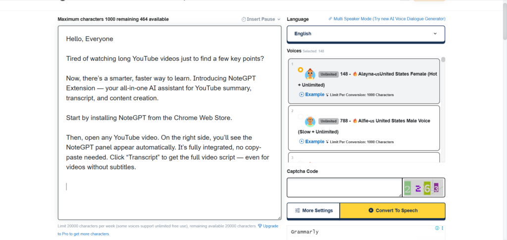 TTSMaker – Great for Multilingual Support