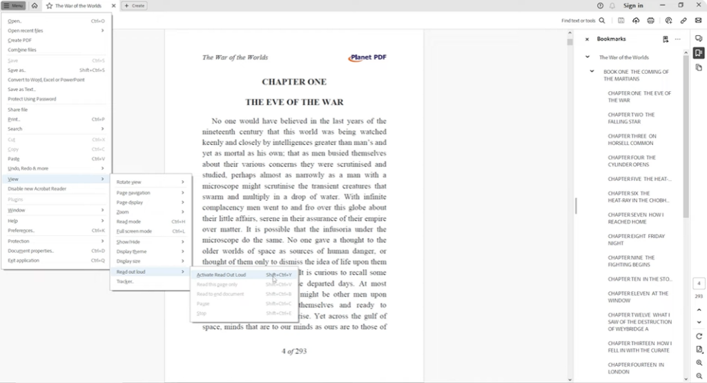 Adobe Acrobat — Integrated Solution with Built-in Read-Aloud