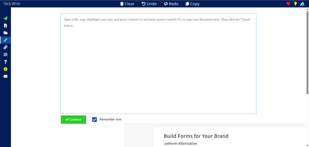 Slick Write – Lightweight Editor with Instant Feedback