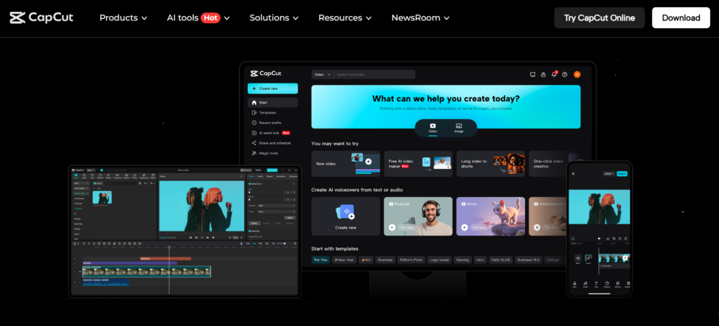 CapCut serve as content producers