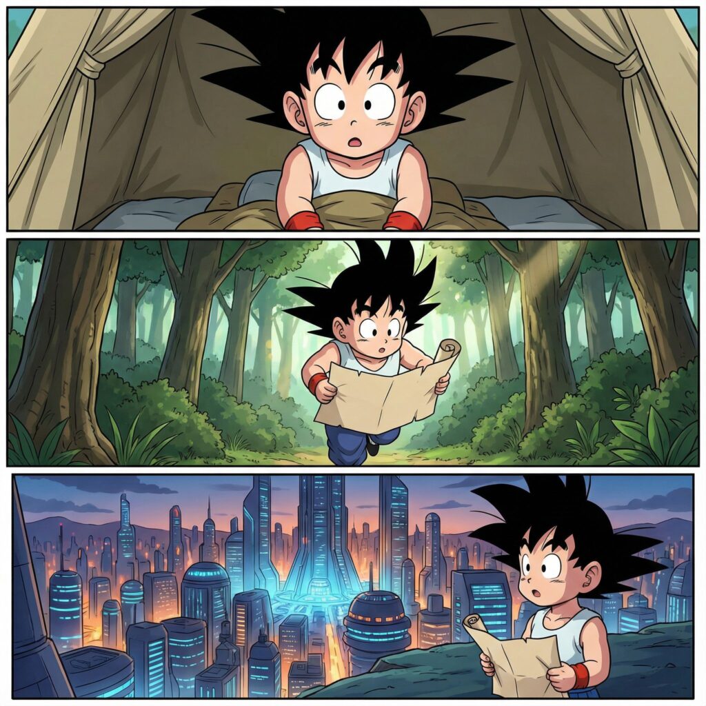 Nano Banana Pro–generated infographic on NoteGPT showing consistent character storyboarding