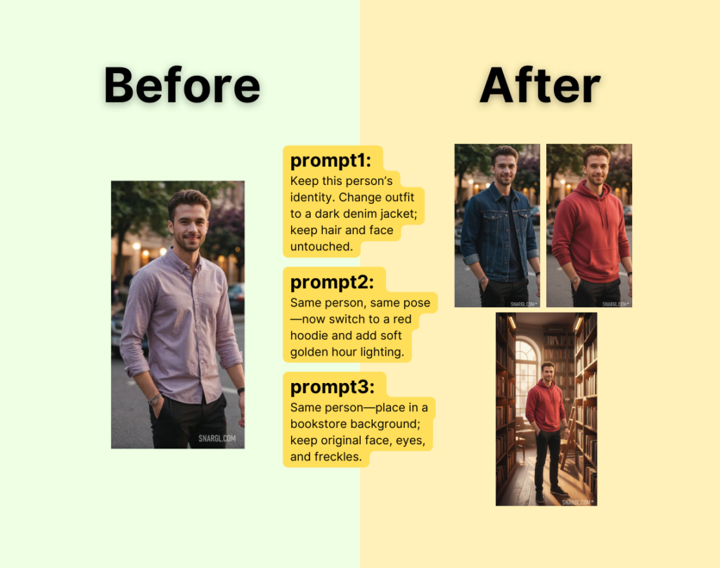 Make Multi-Step Edits without Losing Character Identity