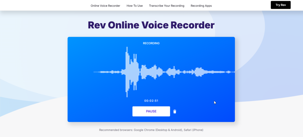 Rev Voice Recorder — Fast and User-Friendly Audio Transcript Tool