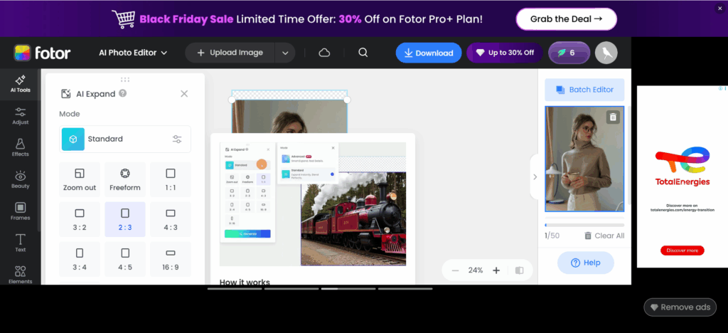 Fotor AI Image Expander