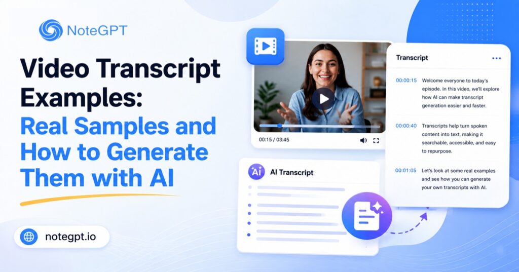 Video Transcript Examples: Real Samples and How to Generate Them with AI