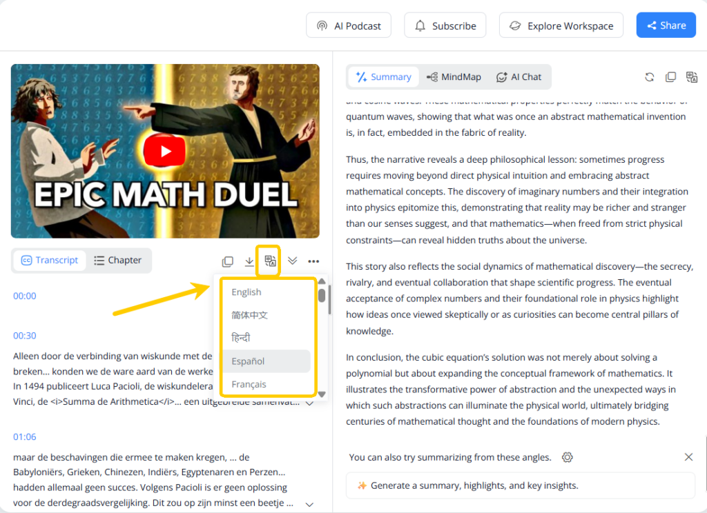 Accurate AI Transcription in Multiple Languages