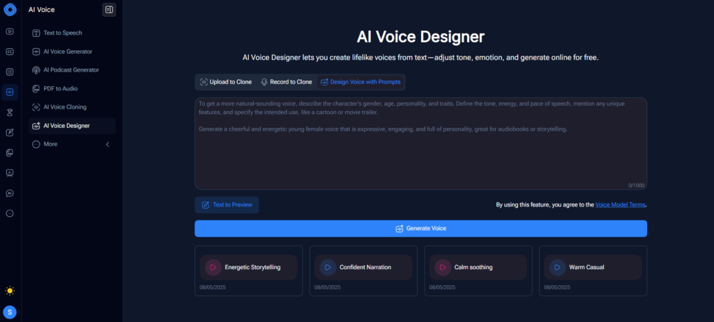 NoteGPT – Flexible & Feature-Rich Custom AI Voice