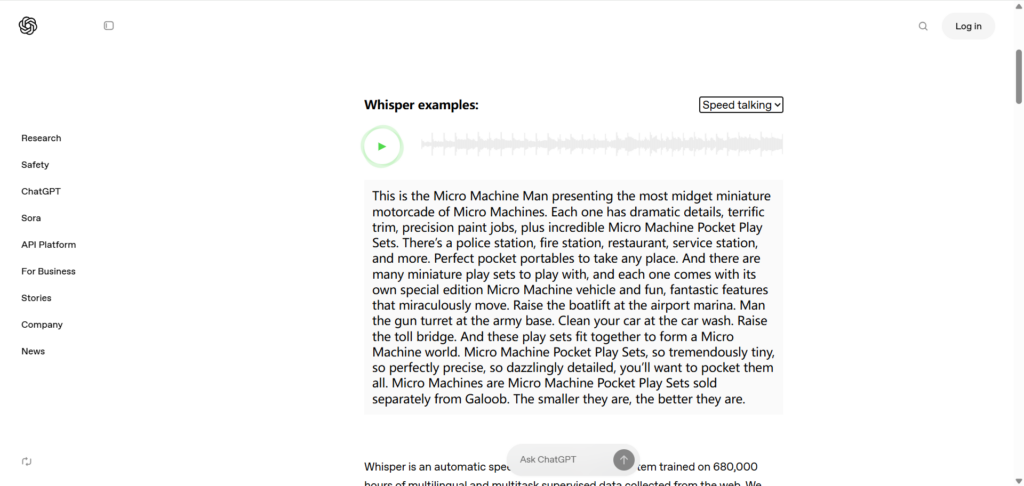 Whisper – Open-Source & Multilingual