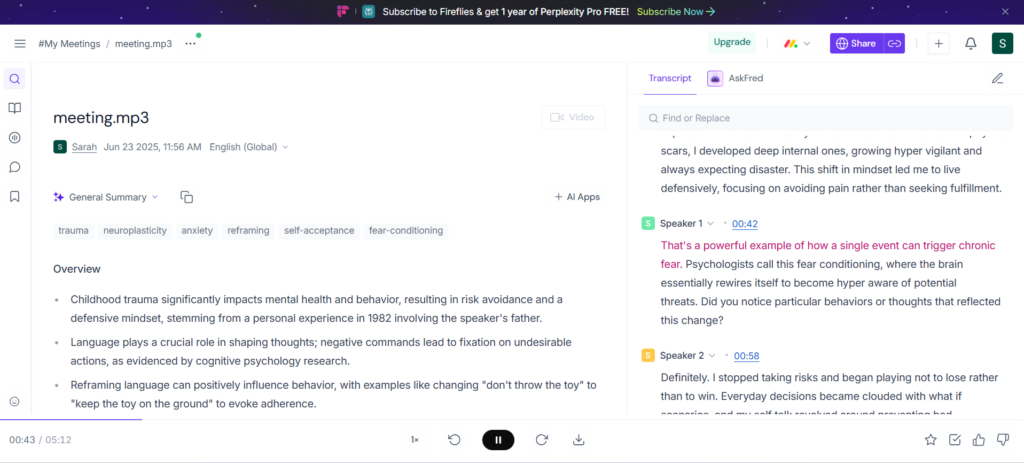Fireflies.ai – Meeting Transcription Tool with CRM Integration